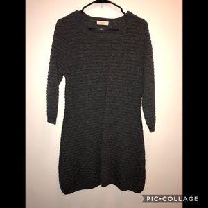 Grey sweater dress